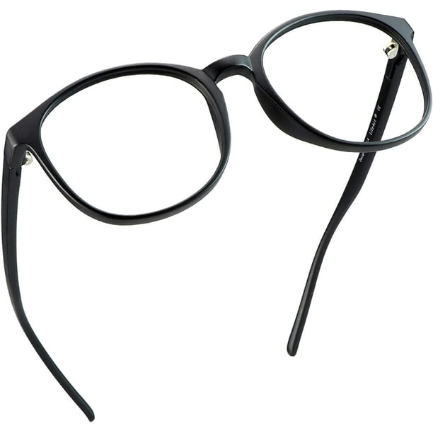 Rnow Vintage Anti-Reflective Anti-Glare Anti-Blue Rays Sunglasses Blue Tinted Lens Computer Gaming Eyeglasses 